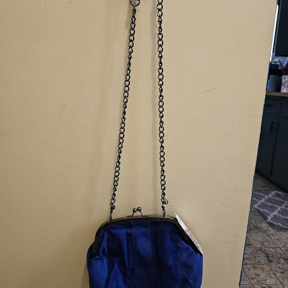 Payless Blue Shoulder Bag with Chain Strap